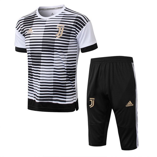 Juventus Trikot Trainingsshirt Komplett Set 2018-19 Schwarz Blanco Fussballtrikots Günstig